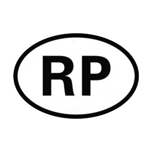 Republic of the Philippines sign listed in other signs decals.