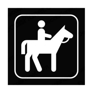 Equestrian Park sign listed in other signs decals.