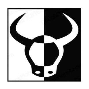Bull head logo listed in more animals decals.