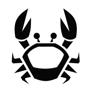 Crab logo listed in more animals decals.