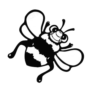 Happy bee listed in more animals decals.
