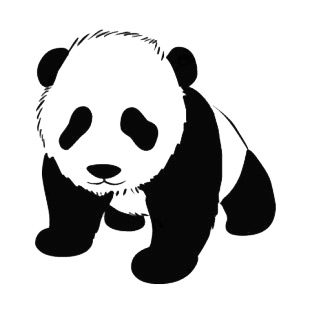 Panda listed in more animals decals.