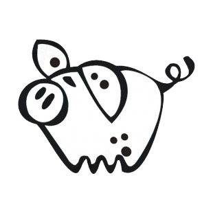 Pig listed in more animals decals.
