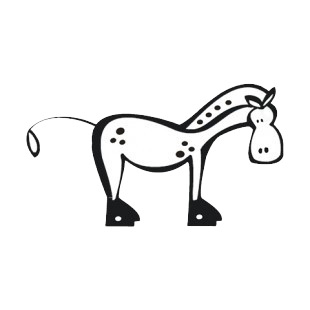 Horse listed in more animals decals.