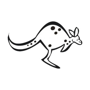 Kangaroo listed in more animals decals.