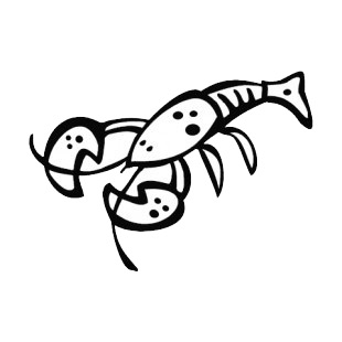 Lobster listed in more animals decals.
