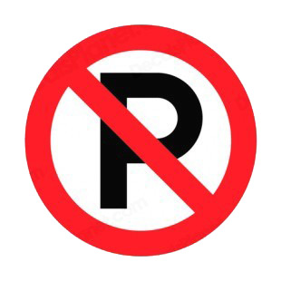 No parking allowed sign listed in other signs decals.