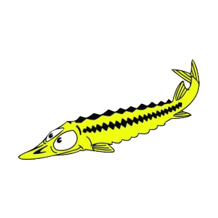 Long fish listed in fish decals.