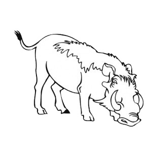 Wild boar listed in more animals decals.