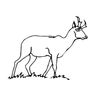 Deer walking through grass listed in more animals decals.