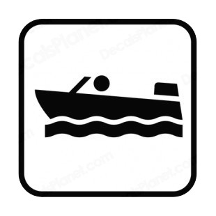 Boating sign listed in other signs decals.