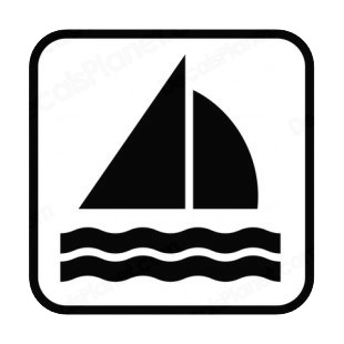 Sailboating listed in other signs decals.