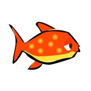 Goldfish listed in fish decals.