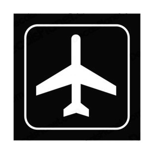 Air transportation sign listed in other signs decals.