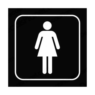 Women toilet sign listed in other signs decals.