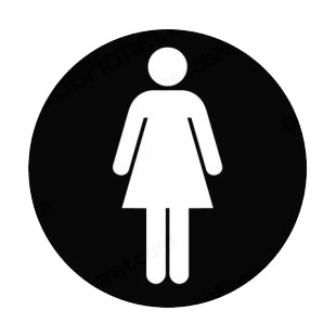 Women toilet sign listed in other signs decals.