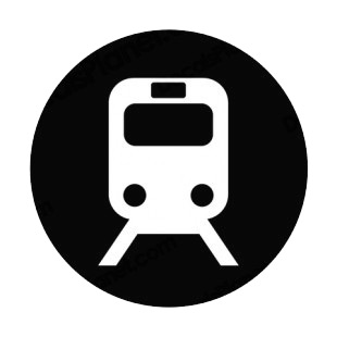 Rail transportation listed in other signs decals.