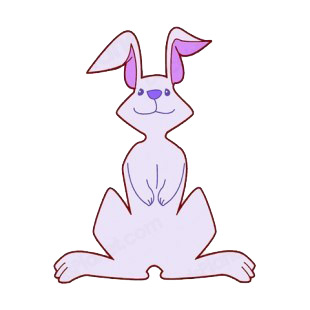 Rabbit standing up listed in rabbits decals.