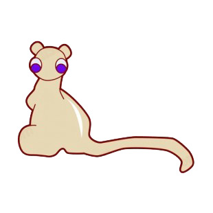 Kangaroo with long tail listed in more animals decals.