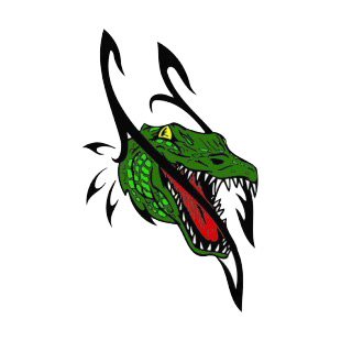 Alligator drawing listed in more animals decals.
