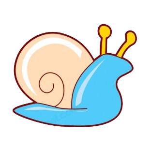 Blue snail listed in fish decals.