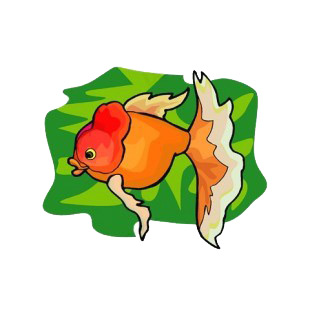 Red goldfish listed in fish decals.