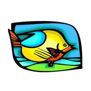 Rainbow fish underwater listed in fish decals.