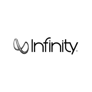 Infinity listed in car audio decals.
