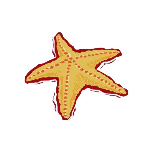 Starfish listed in fish decals.