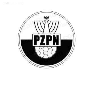 Polish Football Association soccer team listed in soccer teams decals.