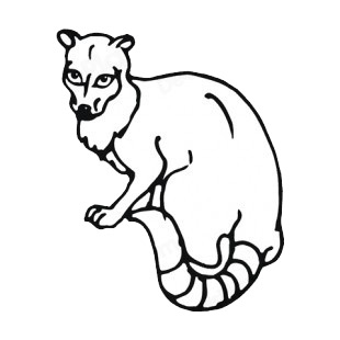 Coati listed in more animals decals.
