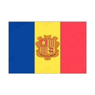 Andorra flag listed in flags decals.