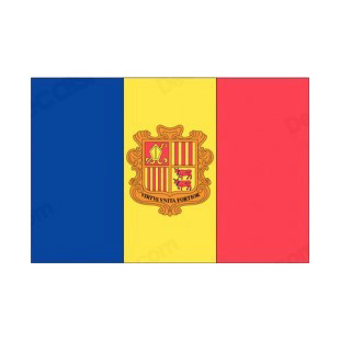 Andorra flag listed in flags decals.