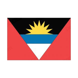 Antigua and Barbuda flag listed in flags decals.
