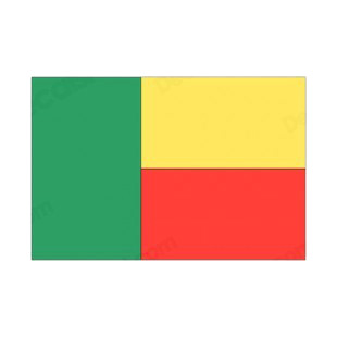 Benin flag listed in flags decals.