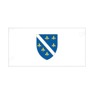 Bosnia-Herzegovina flag listed in flags decals.