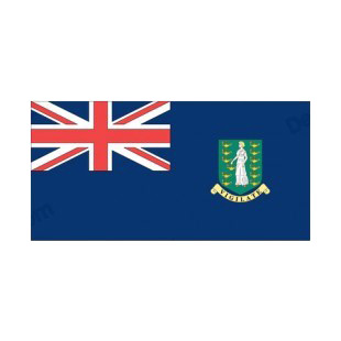 British Virgin Islands flag listed in flags decals.