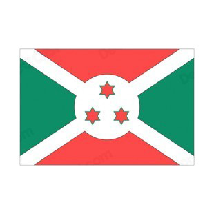 Burundi flag listed in flags decals.