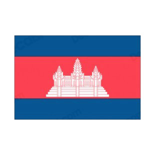Cambodia flag listed in flags decals.
