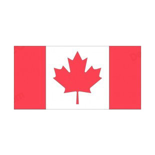 Canada flag listed in flags decals.