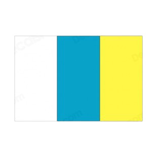 Canary Islands flag listed in flags decals.