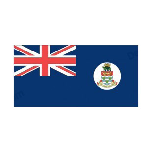 Cayman islands flag listed in flags decals.