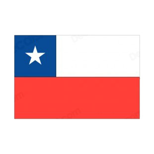 Chile flag listed in flags decals.