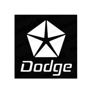 Dodge invert logo listed in famous logos decals.