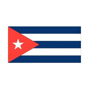 Cuba flag listed in flags decals.