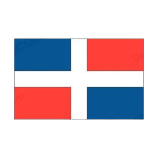 Dominican Republic flag listed in flags decals.