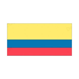 Ecuador flag listed in flags decals.