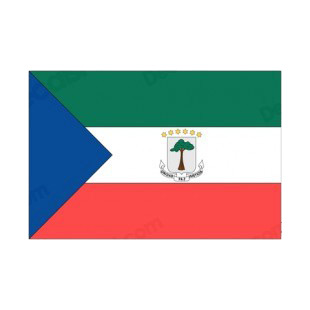 Equatorial Guinea flag listed in flags decals.