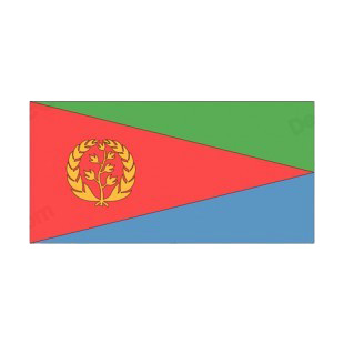 Eritrea flag listed in flags decals.