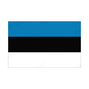 Estonia flag listed in flags decals.